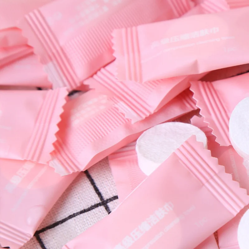 20/50/80/100PCS Mini Komprimiert Handtuch Einweg Kapseln Handtuch Magie Gesichtspflege Tablet Outdoor Reise Tuch tücher Papier Tissue – Detail 3