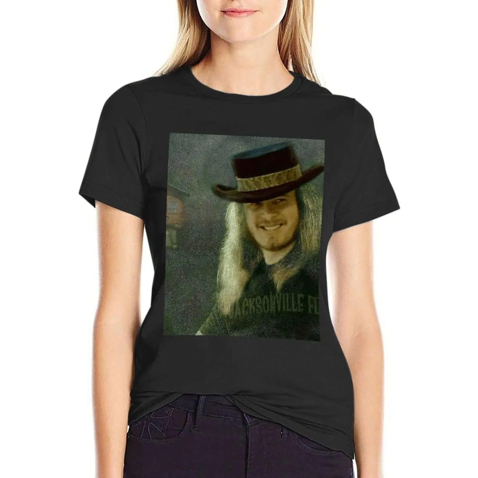 Ronnie Van ZantGraphic . T-Shirt female Blouse aesthetic clothes cute t-shirts for Women