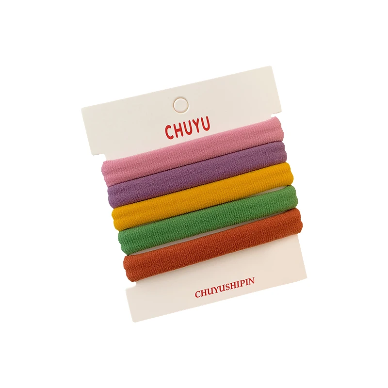 

Корейские высокоэластичные прочные резинки для волос для женщин, Thiened Towel Hair Ba Basic (3) Интернет, красные головные уборы