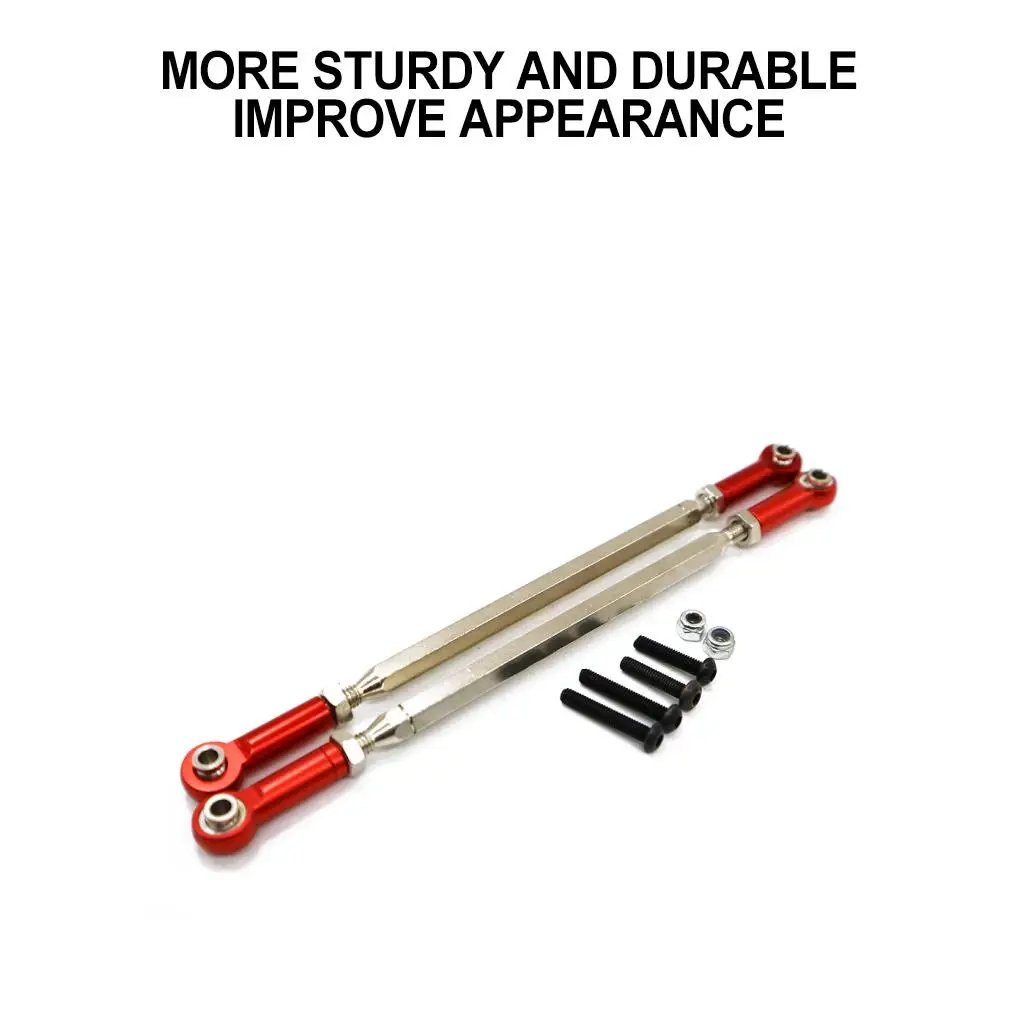 Aluminum Alloy Wheelbase Steering Link Rod Set For 1/10 RGT 86100 86100JC FTX5579 RC Car Part RC Car Accessories