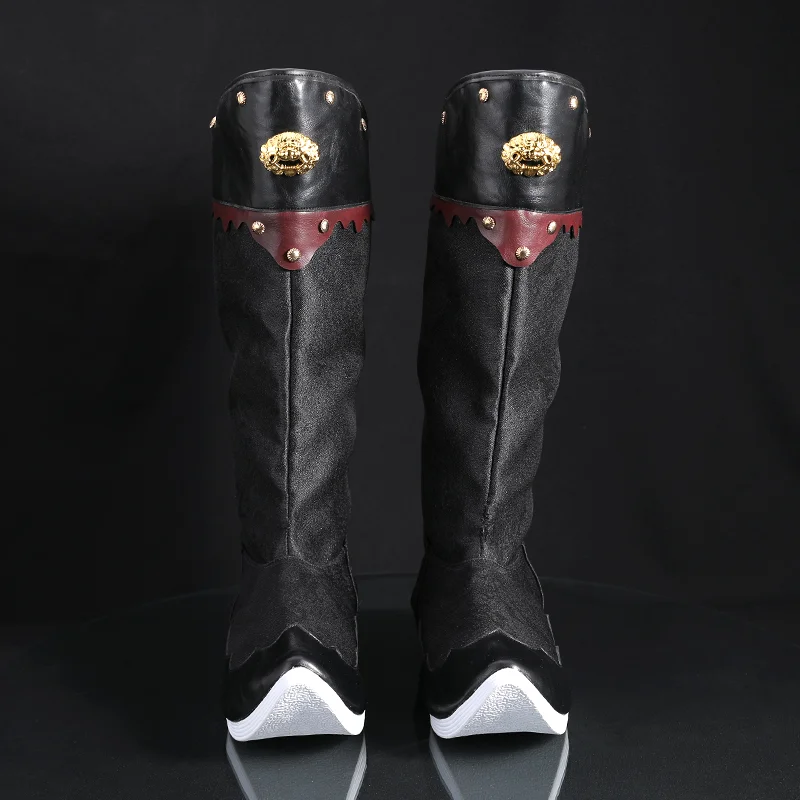 

Прохладные черные китайские сапоги Hanfu, перевернутые мыльные сапоги Wuxia для взрослых, ретро-фотографии, винтажный воин, фехтовальщик, рыцарь, одежда ниндзя