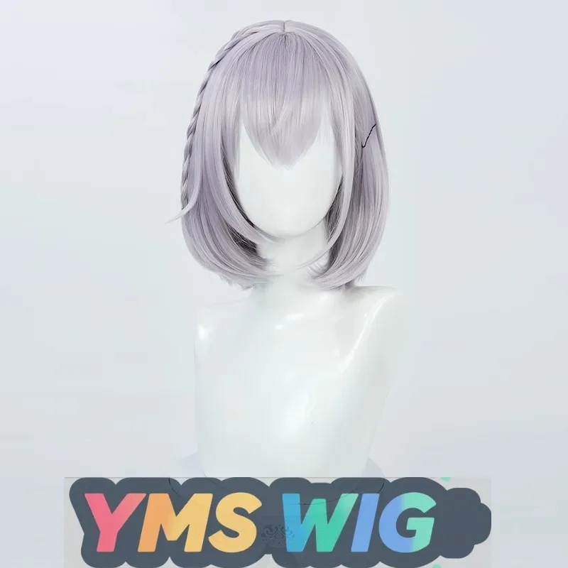 【YMS WIG】Virtual Idol Vtuber Silver Noelle Cosplay Wig Regular Outfit Idol 3D Group Leader