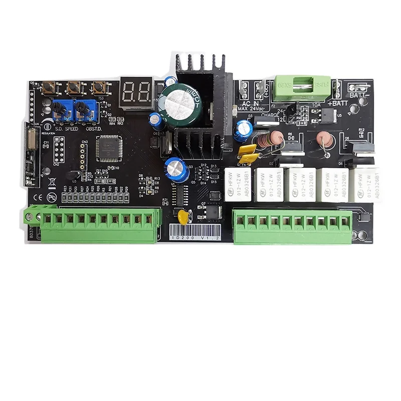 Control Remoto para Tablero de Control DC ID200, Abrepuertas Automático para Portones Batientes, Motor de 12V/24V DC