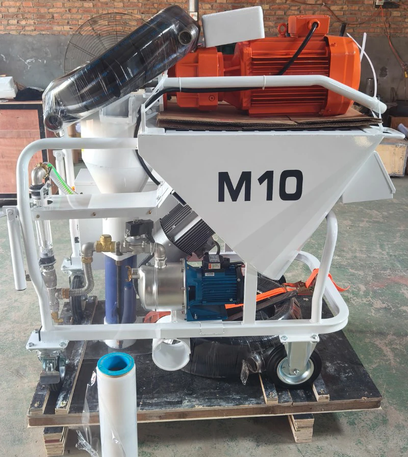 M10 Dry Powder Plaster Spraying Machine Gypsum Base Spray Plastering