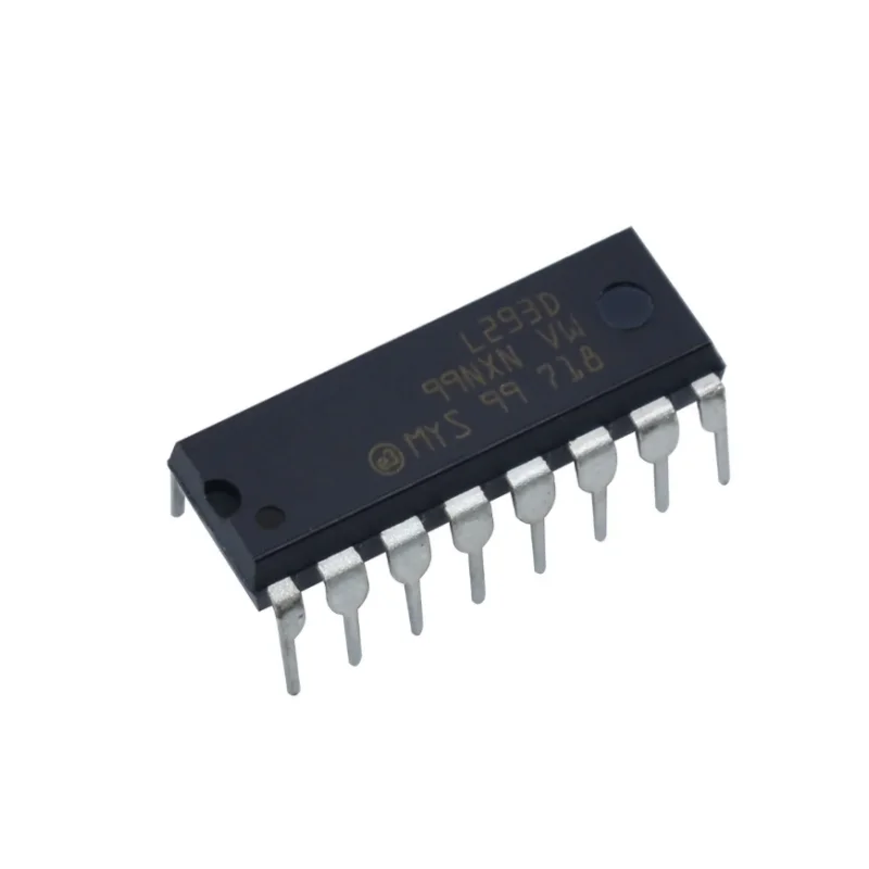 Motor Motorista Unidade Chip Par, Push Pull, 4 Canal Módulo, Chips IC, L293, L293D, DIP16, DIP-16, 5pcs