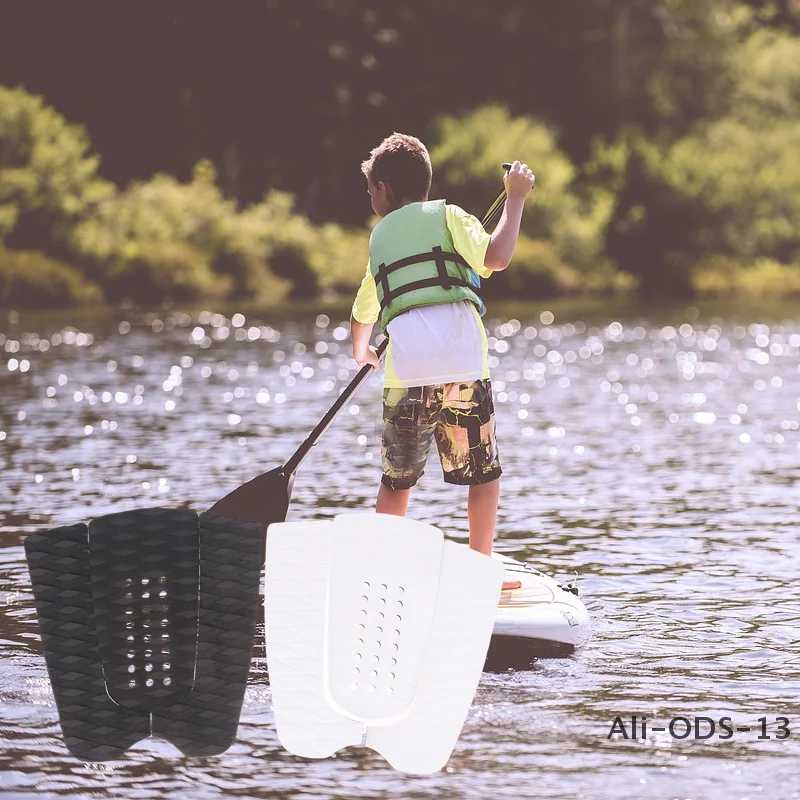 

3Pcs/Set Surfboard Traction Pad Deck Pads Deck Grip Surf Sup Board EVA Foam Diamond Non-Slip Strong Glue Trimmable Foot Tail