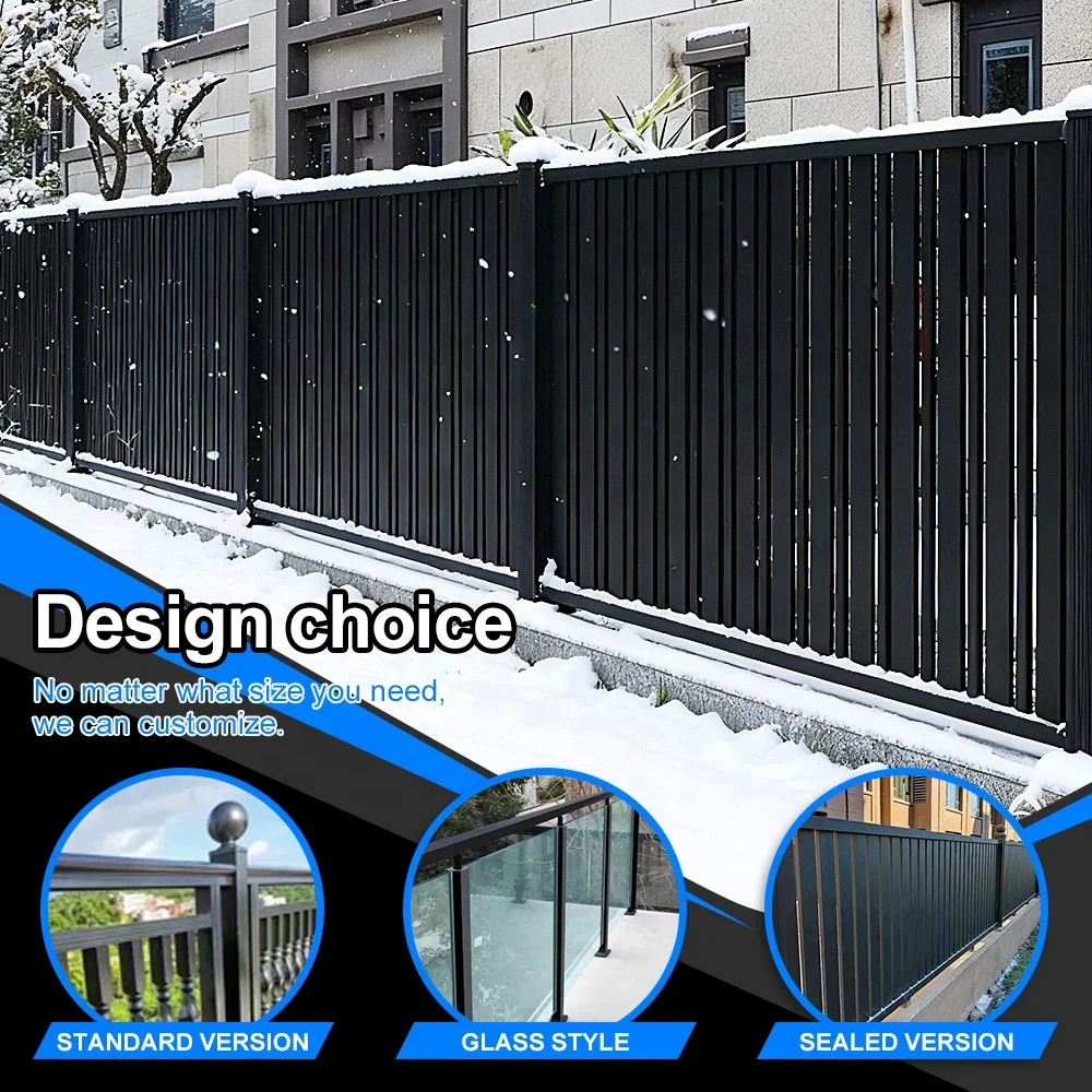 

Decorative aluminum privacy panels for courtyard villas, courtyard fence slats, environmentally friendly and UV resistant