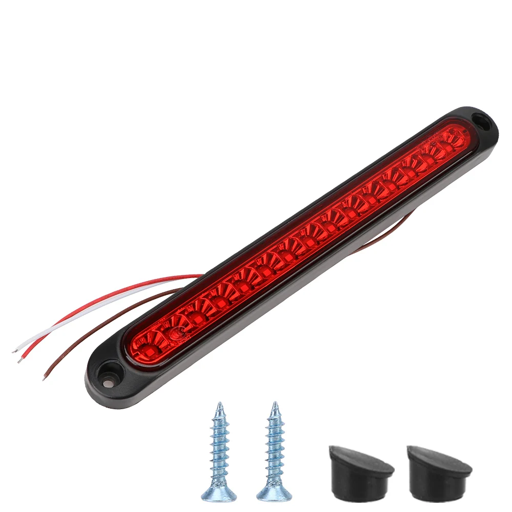 For Truck Trailer Lorry Bus Rear Brake Lamp 15LED Light Strip Car Lights Brake Light Warning Tail Light Turn Signal Lamps