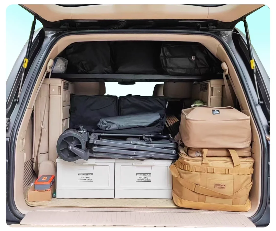 Tylna półka bagażnika Panel Molle Cargo Organizer Racks Pasuje do Toyota Land Cruiser LC200 J200 2008-2021 7-miejscowy — zdjęcie 5
