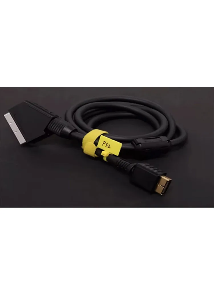 Kabel PS1 PS2 do Scart RGB, kabel do konwersji sygnału wideo, przeznaczony do europejskich lub japońskich konsol do gier retro, wtyczka pozłacana. — zdjęcie produktu 7