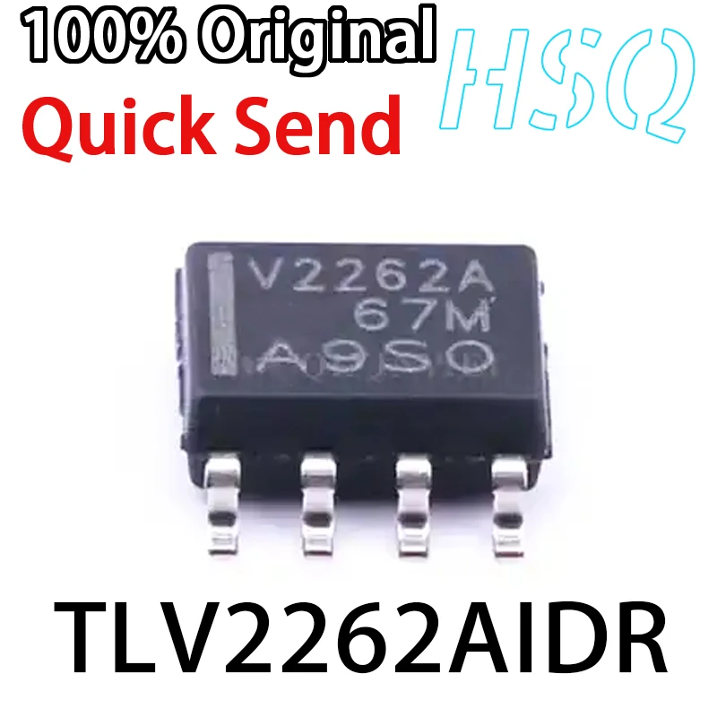 

5PCS New Original TLV2262AIDR TLV2262AID Screen Printed V2262A SOP-8 Dual Amplifier