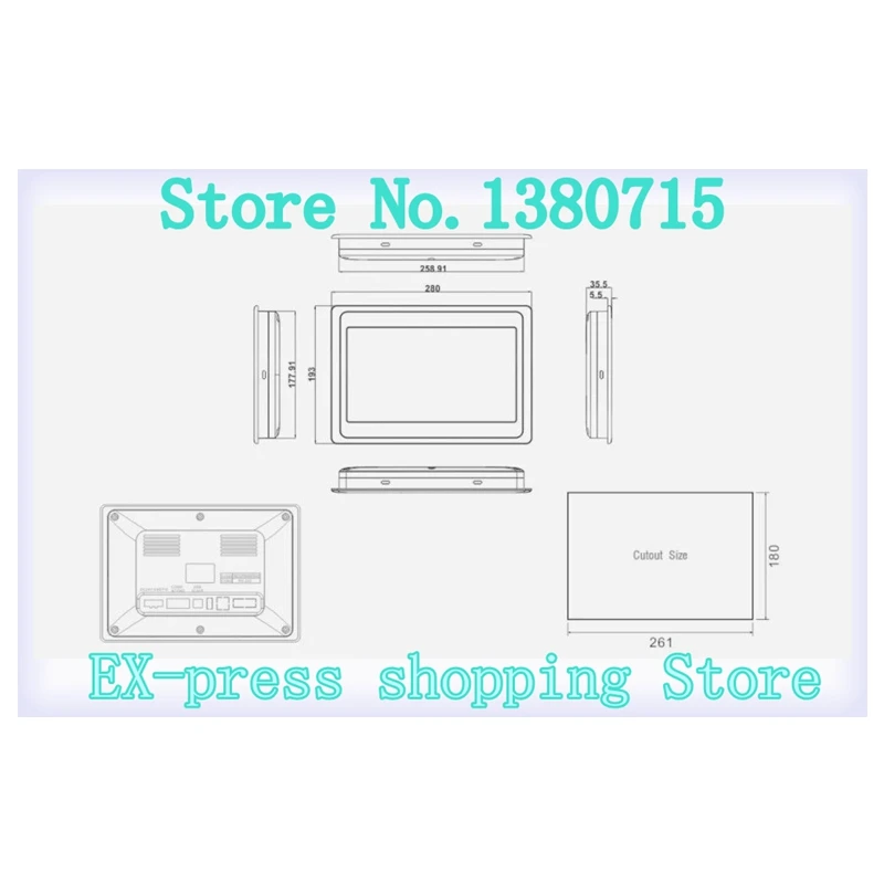 Painel do Tela Táctil de Hmi 101 ” Novo Mt4532t Mt4532te