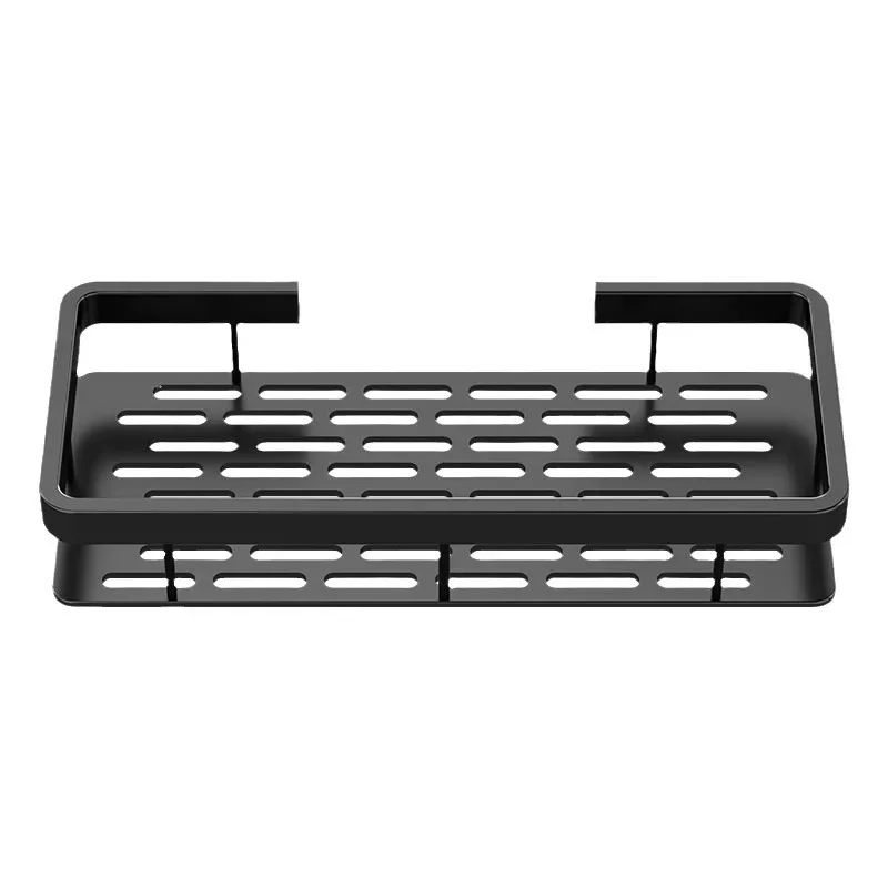 

Aluminum Alloy No Drill Bathroom Shelf, Shower Shampoo Rack Storage Organizer, Rustproof Toilet Shelves Kitchen Wall Mount