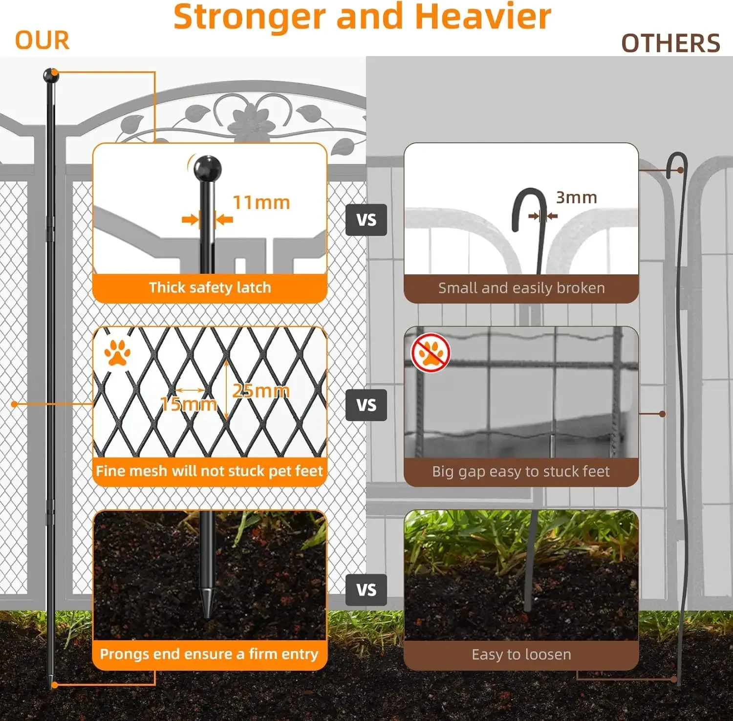 [Ограниченное предложение по времени, распродажа! ]Ограждение коробки для собак: Металлический ящик для манежа в помещении для домашних животных с водонепроницаемой подушечкой для чистки - сверхмощный P