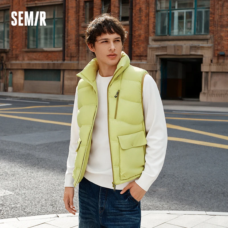 Semir أسفل سترة الرجال الشتاء 80% أسفل ملء ثلاثة مقاومة 2025 جديد الرياضة في الهواء الطلق البضائع ملابس خارجية الداخلية ملابس رجالية