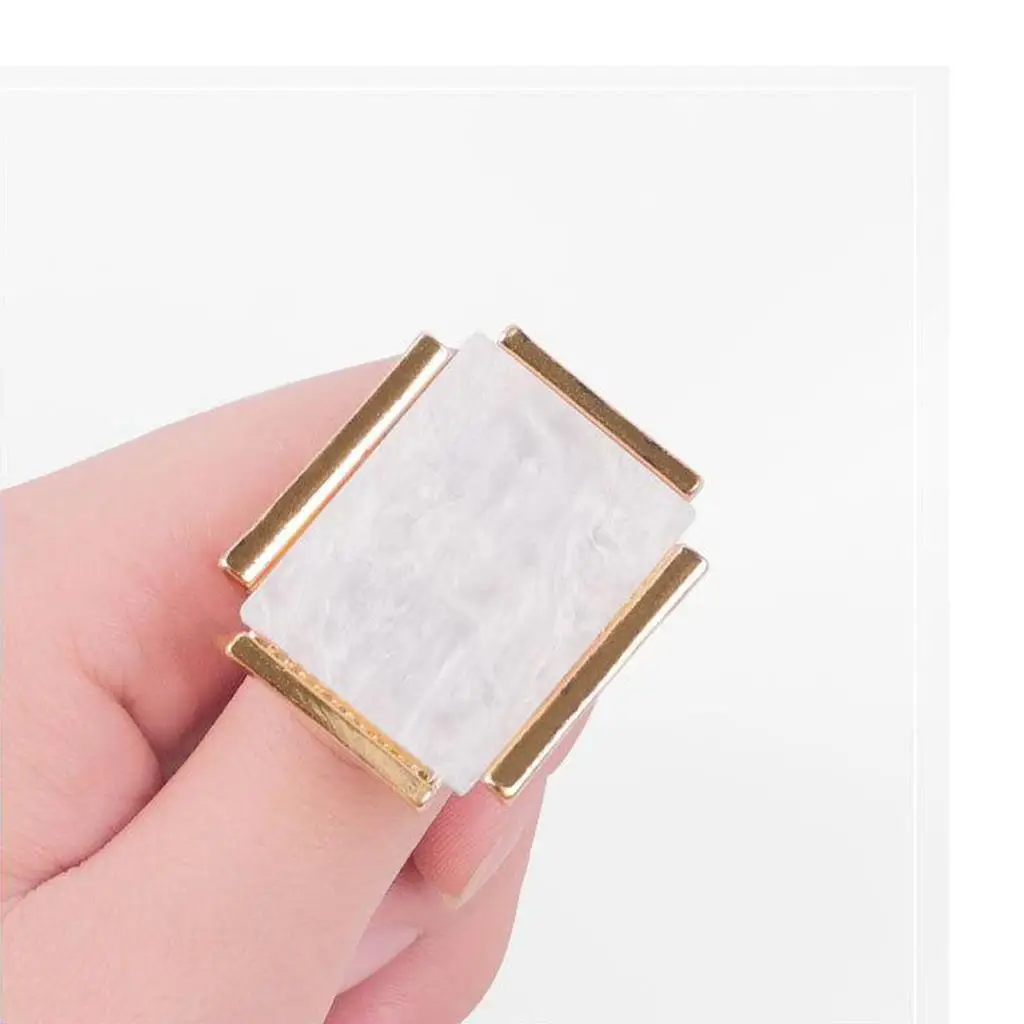 Marble Nail Art Palettes Finger Ring Plates Gel Polish Mixing Holder Color Mixing Display Palette Tray Dish Manicure Tool
