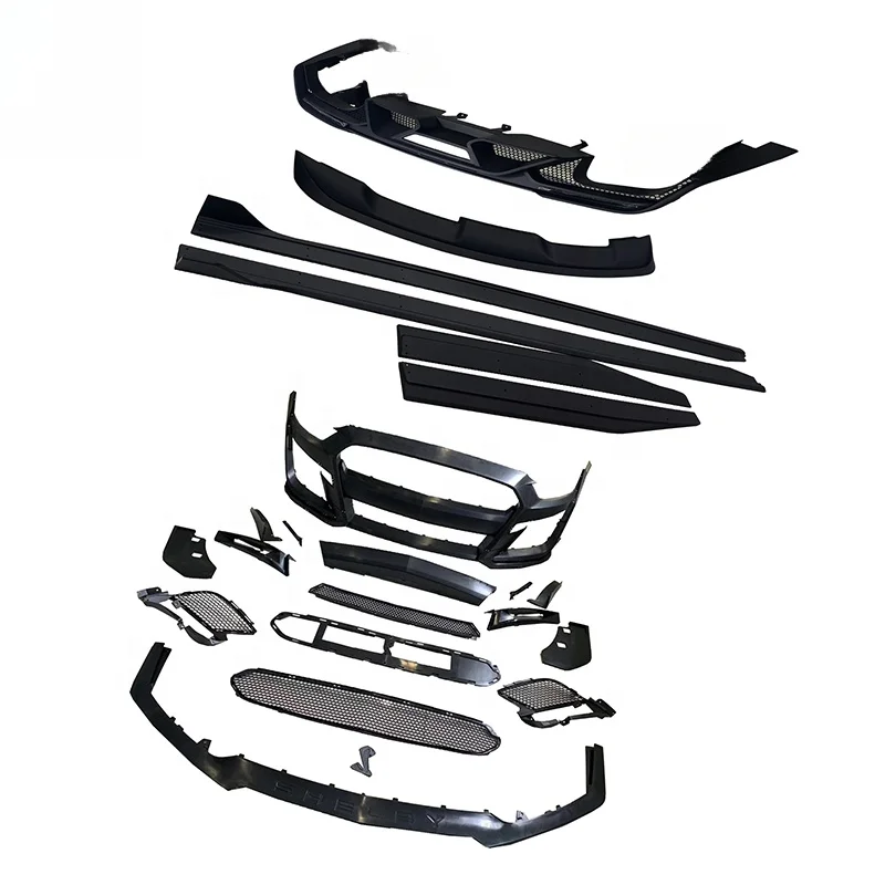 High Quality GT500 Aerodynamic Body Kit Fit 2018-2023 Mustang Exterior Tuning Retrofit Replacement Parts Front Bumper Aerodynami