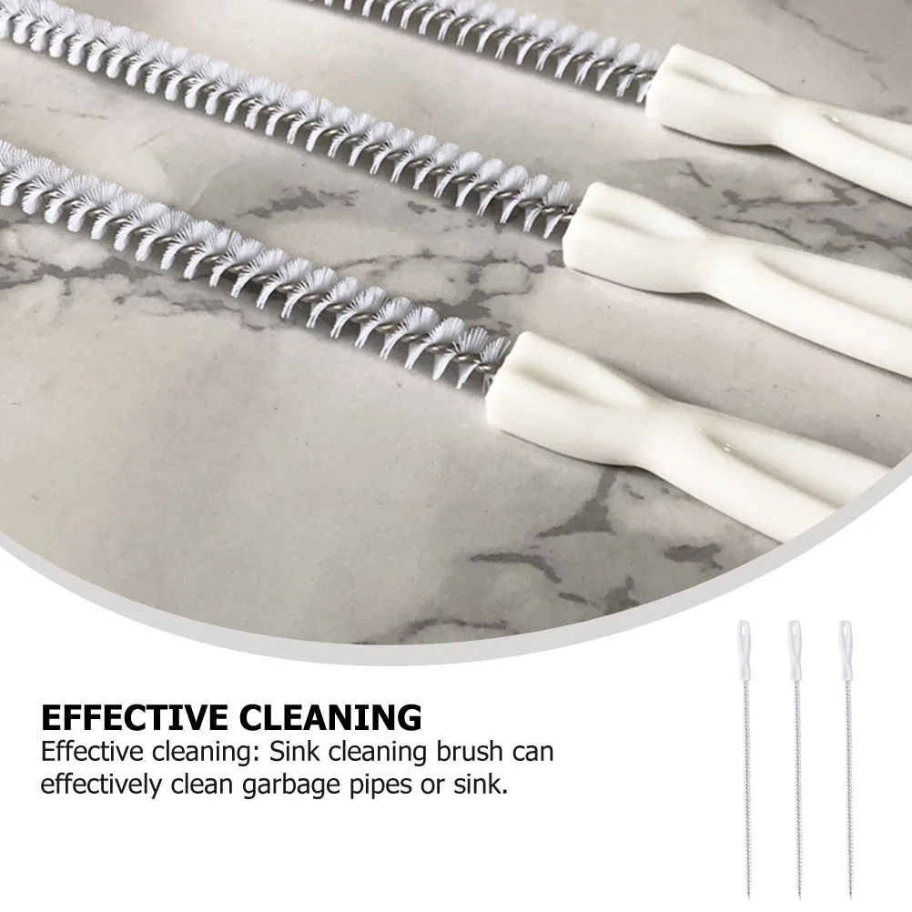 

3pcs Pipe Cleaner Dredge Catcher Drain Dredging Tool Toilet Hook Cleaning Brushes for Kitchen Bathroom Household ABS Nylon