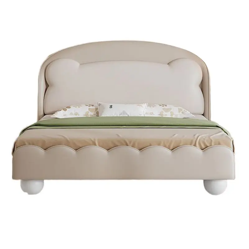 

Cream wind children's bed simple double bed boys and girls princess bed