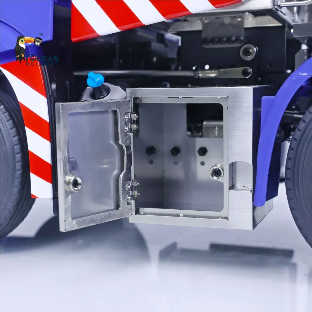 LESU 1/14 8X8 RC Trattore Camion Trasmissione a 3 velocità Auto telecomandata Toucan Verniciato Modello finito Aggiornato Fumo Suono Luce