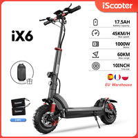 iScooter IX6 1000W Powerful Electric Scooter 11 inch adult electric scooter 45km/h Foldable e-scooter