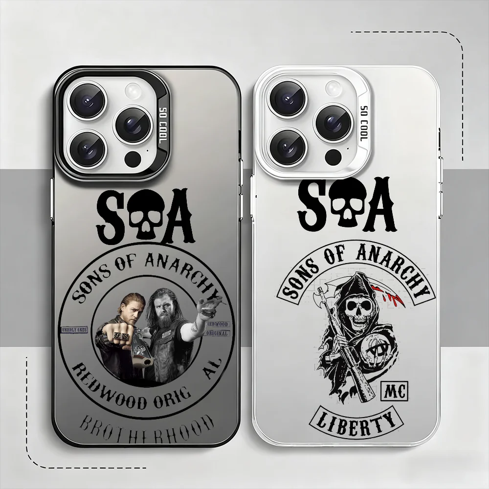 

TV S-Sons of A-Anarchy phone case For iPhone 12 11 13 14 15 16 17 Max Pro Plus Mini Protective IMD Color Cover