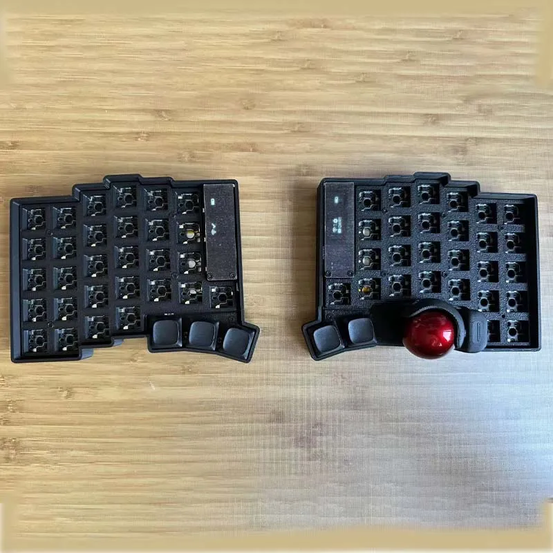 Keyball 39/44/61 Split Keyboard Kit Wireless Split Mechanical Keyboard Kit with Trackball OLED Screen Support ZMK Customize Gift