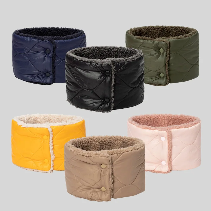 

2Pcs Soft Knitted Neck Warmer Sports Scarf Women Men Face Cover Winter Skating Outdoor Hiking Scarves Thick Cold-proof Collar