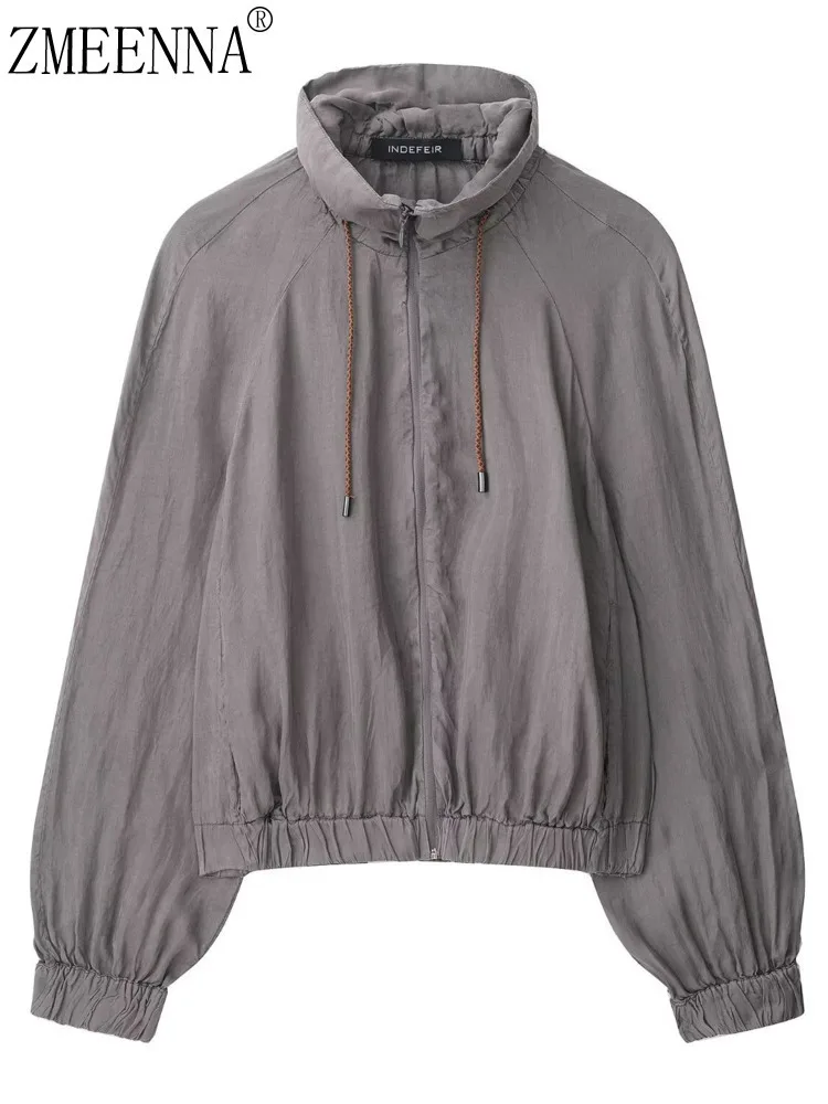 

ZMEENNA Women's Classic Coat Stylish And Lightweight Pull Outerwear Jacket For Spring Or Fall Pure Color Simplicity ZM3918