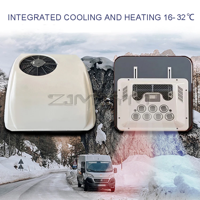 12V/24V Heating And Cooling  Roof Air Conditioner RV Rooftop Car Parking Ac For Truck Camper Van Caravan Motorhome