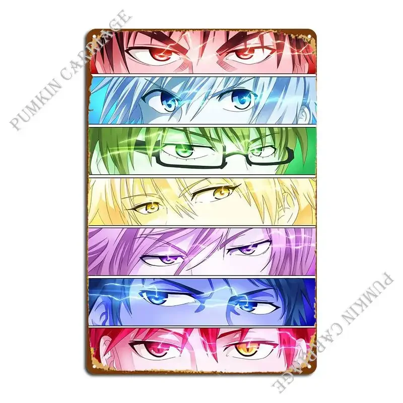 Kuroko No Basket Metal Sign Living Room Wall Decor Wall Custom Designing Tin Sign Poster