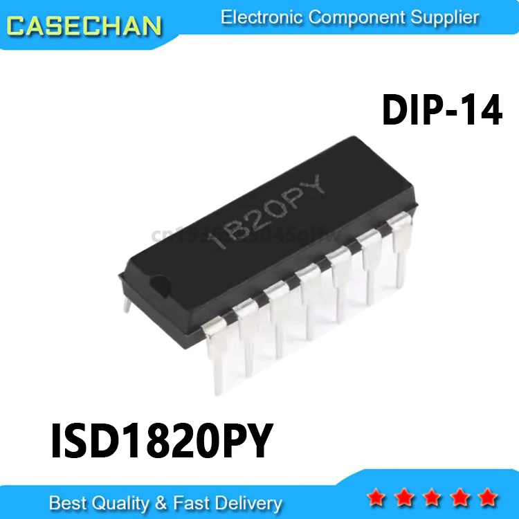 10pcs New and Original ISD1820 ISD1820PY DIP-14