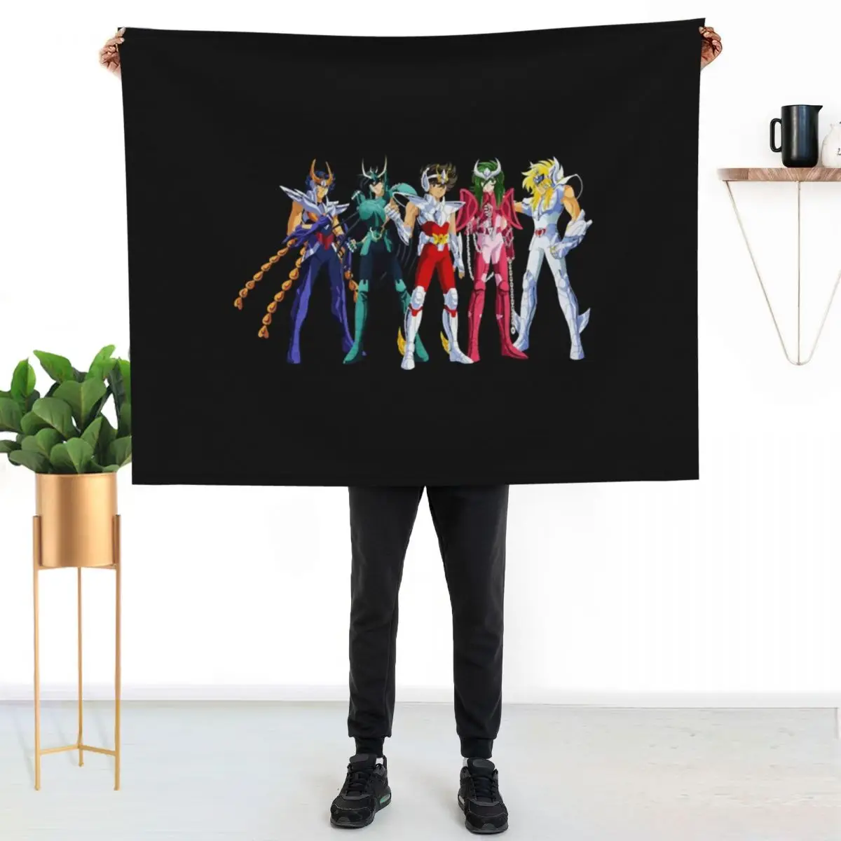 Bronze Saints No.2 Essential Throw Blanket Bed linens Retros anime Soft Blankets For Baby decorative Blankets
