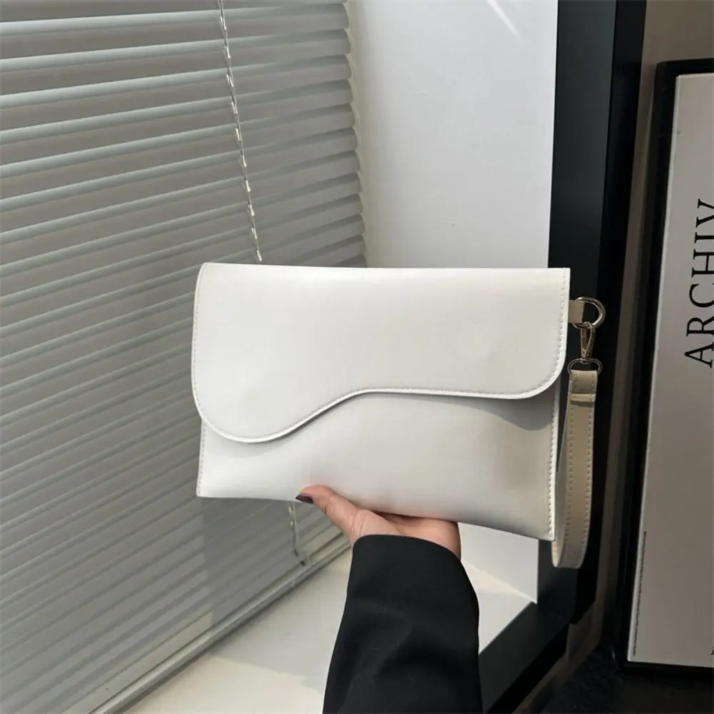 Borsa tote per documenti in tinta unita alla moda Valigetta da ufficio in pelle PU Borsa per documenti aziendali casual Uomo Donna