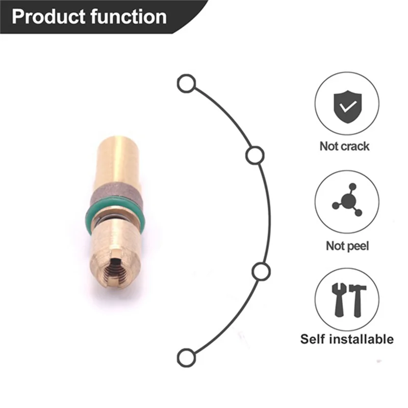 12Pcs Three-Stage Piston Head High-Pressure Copper Head for 6mm 30Mpa High-Pressure Pump Piston Parts