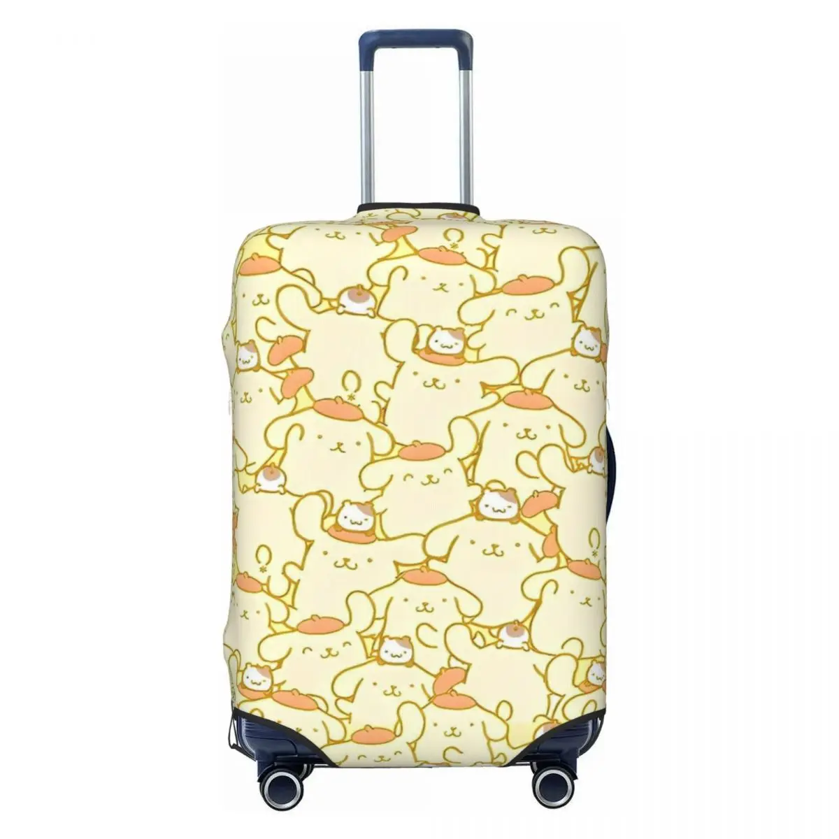 

Pom Pom Purin Cartoon Anime Suitcase Cover Vacation Travel Useful Luggage Accesories Protector