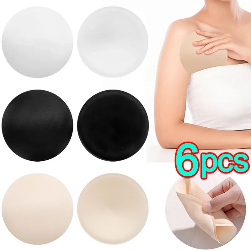 

6pcs Soft Spong Bra Pads Bikini Chest Cup Push Up Insert Foam Pads for Women Swimsuit Padding Removeable Enhancer Bra Pads