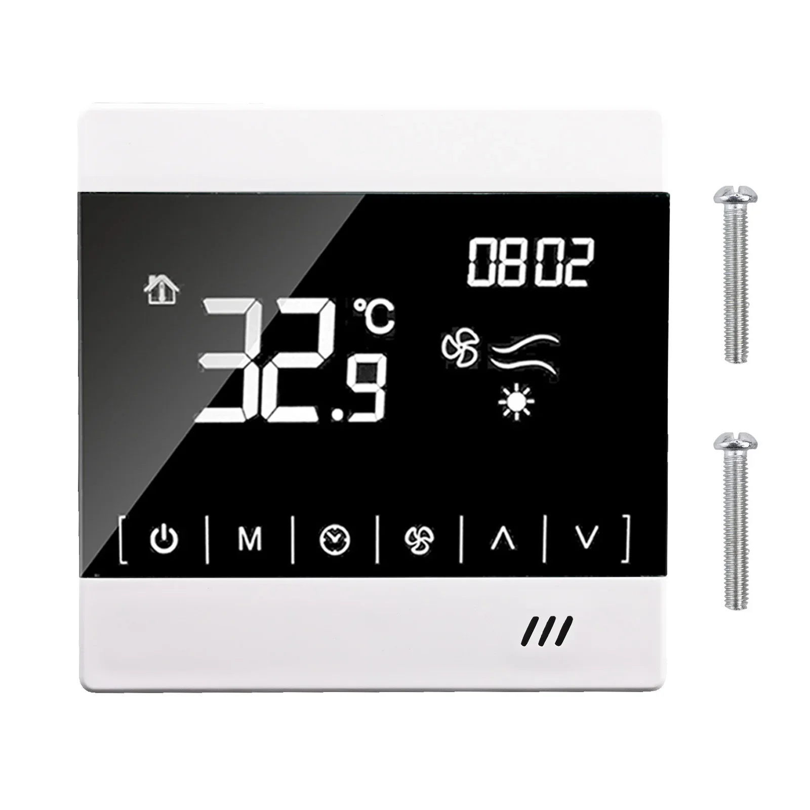 

Efficient Air Conditioning Thermostat with Timing Functions and User Lock Feature for For central Systems Management