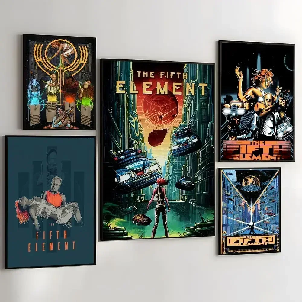 The Fifth E-Element Movie Painting Calligraphy Self Adhesive Wall Art Waterproof Print For Bedroom  Hallway Home Decor