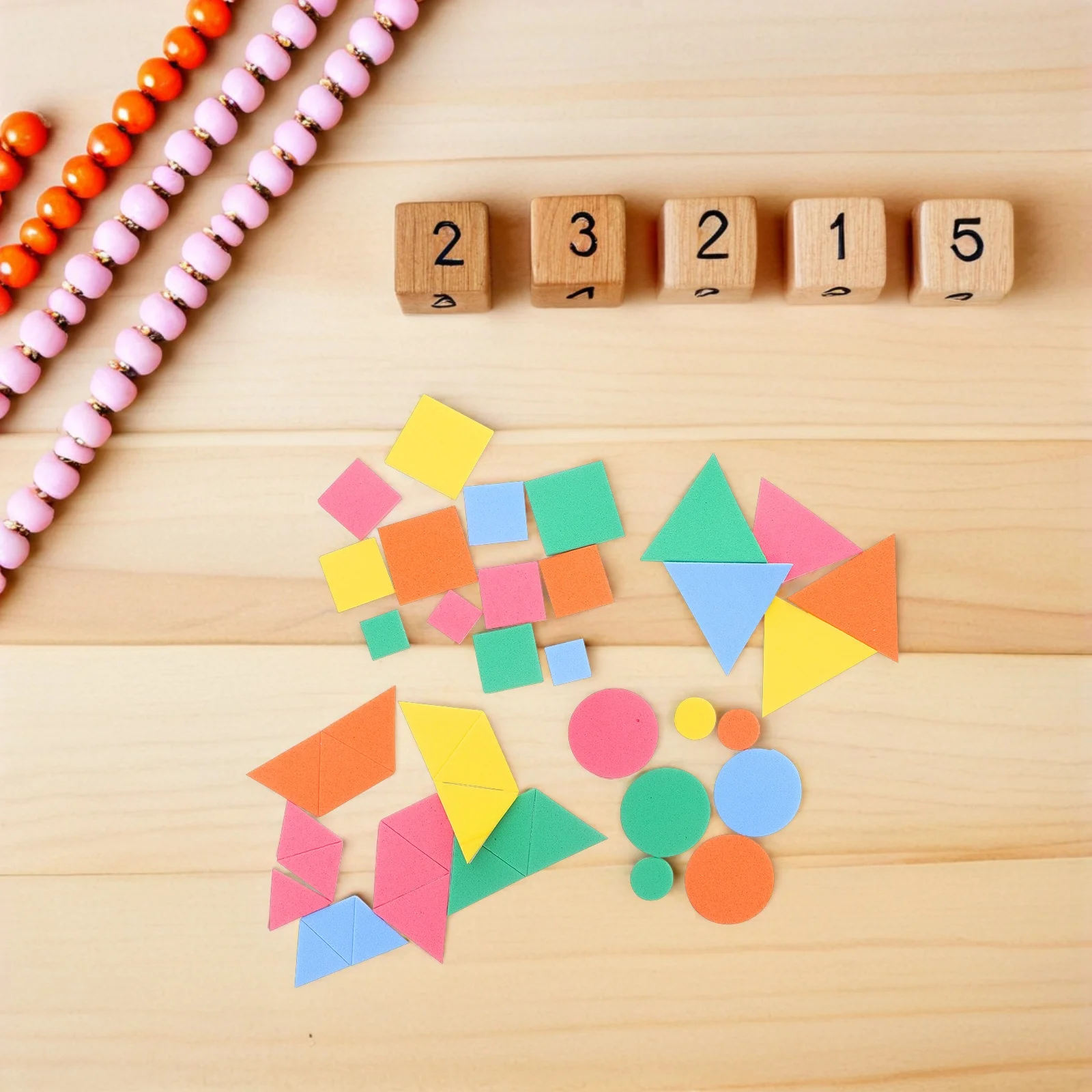 

1500Pcs Self Adhesive Eva Foam Geometric Shapes Stickers for Kids DIY Crafts Scrapbooking Projects Geometric Shapes