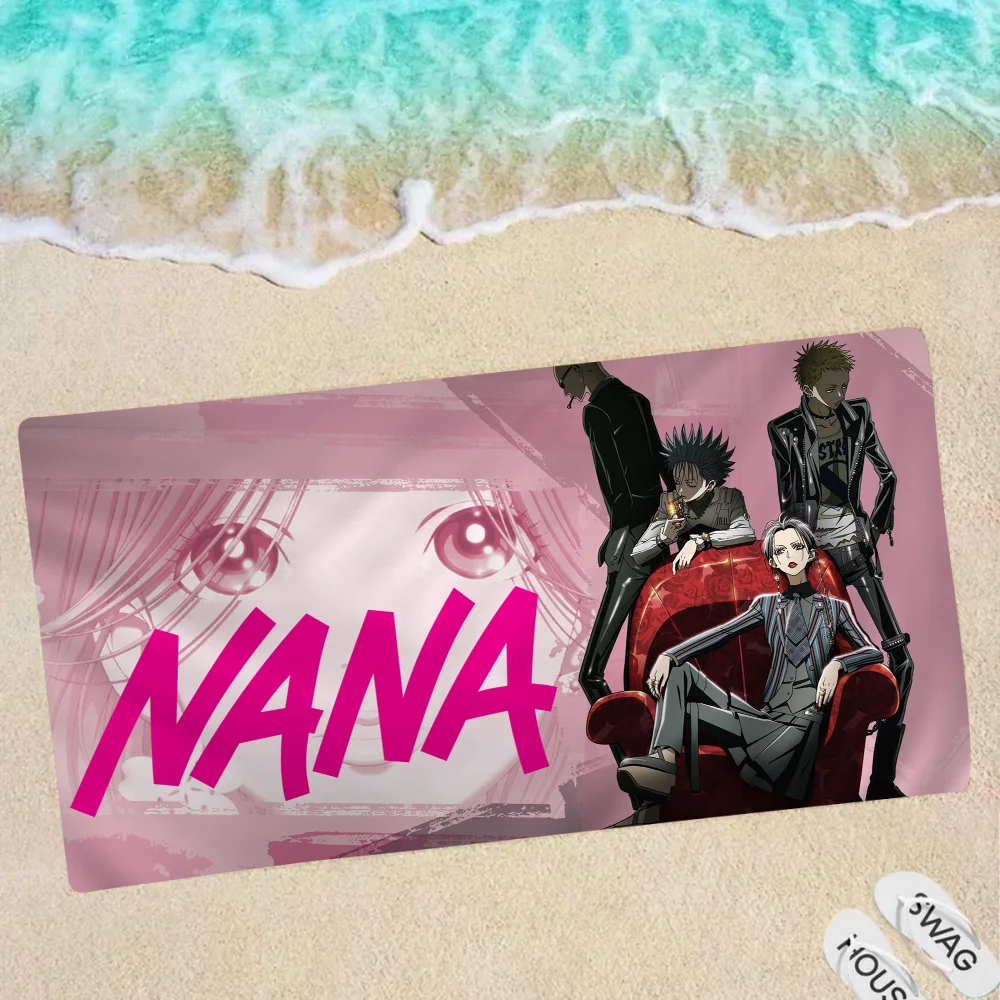 

Anime NANA Microfiber Printed Beach Towel Mountain Climbing Yoga Beach Swimming Running Absorbent Soft Towel