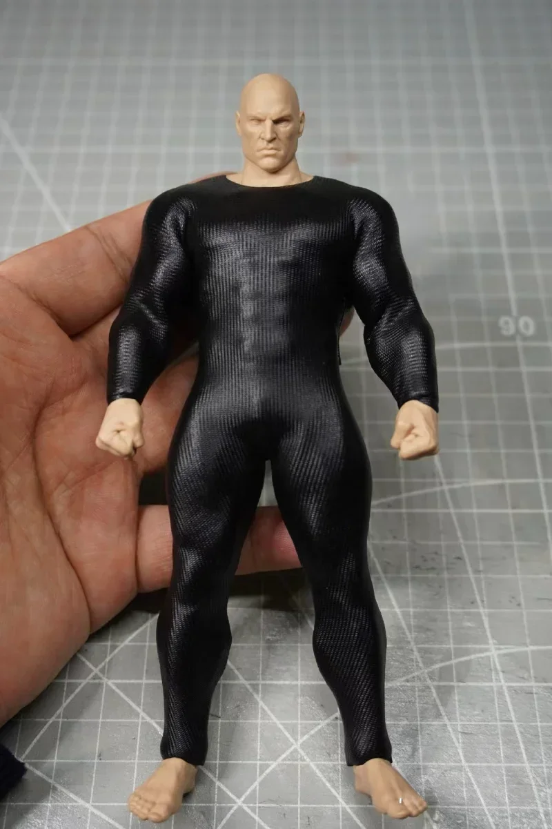 1/12 Scale Black Stripe Jumpsuit Model for 6'' Adam AD01