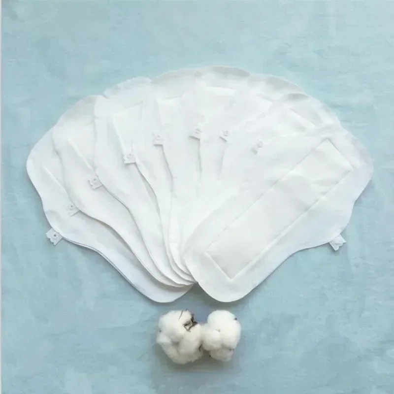 5Pcs Reusable Menstrual Pad Thin Cotton Pads Washable Panty Sanitary Towel Pad Liner Feminine Hygiene Supplies Adult Diaper