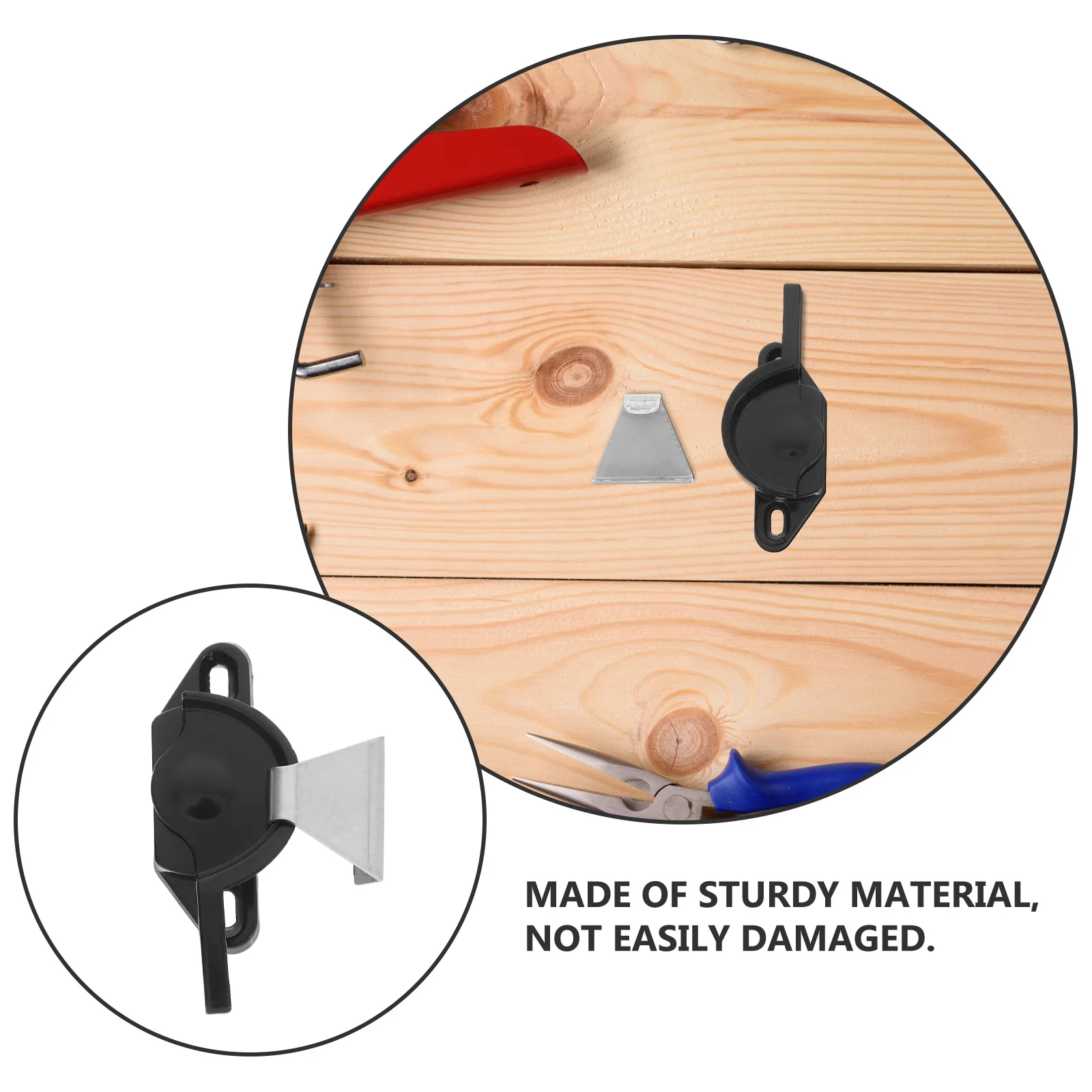 قفل أمان للنافذة المنزلقة من الألومنيوم، قفل باب هلال أسود لقطع غيار الأبواب المنزلقة للنوافذ #3