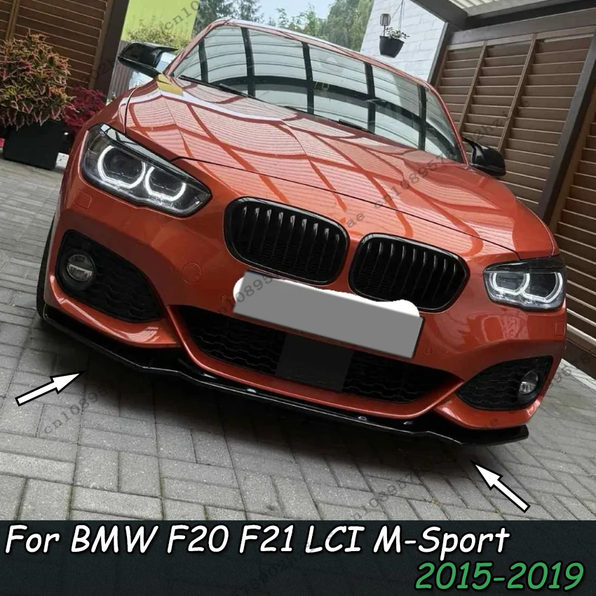 

For BMW 1 Series F20 F21 M Sport LCI Front Bumper Lip Splitter Spoiler 120i 118i M135i M140i 2015-2019 Diffuser Custom Body Kits