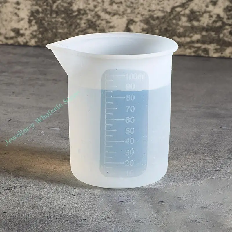 

R7UF Resin Measuring Cups Mixing Cup Card Slot Dispensing Cup Stirrer Stirring Rods