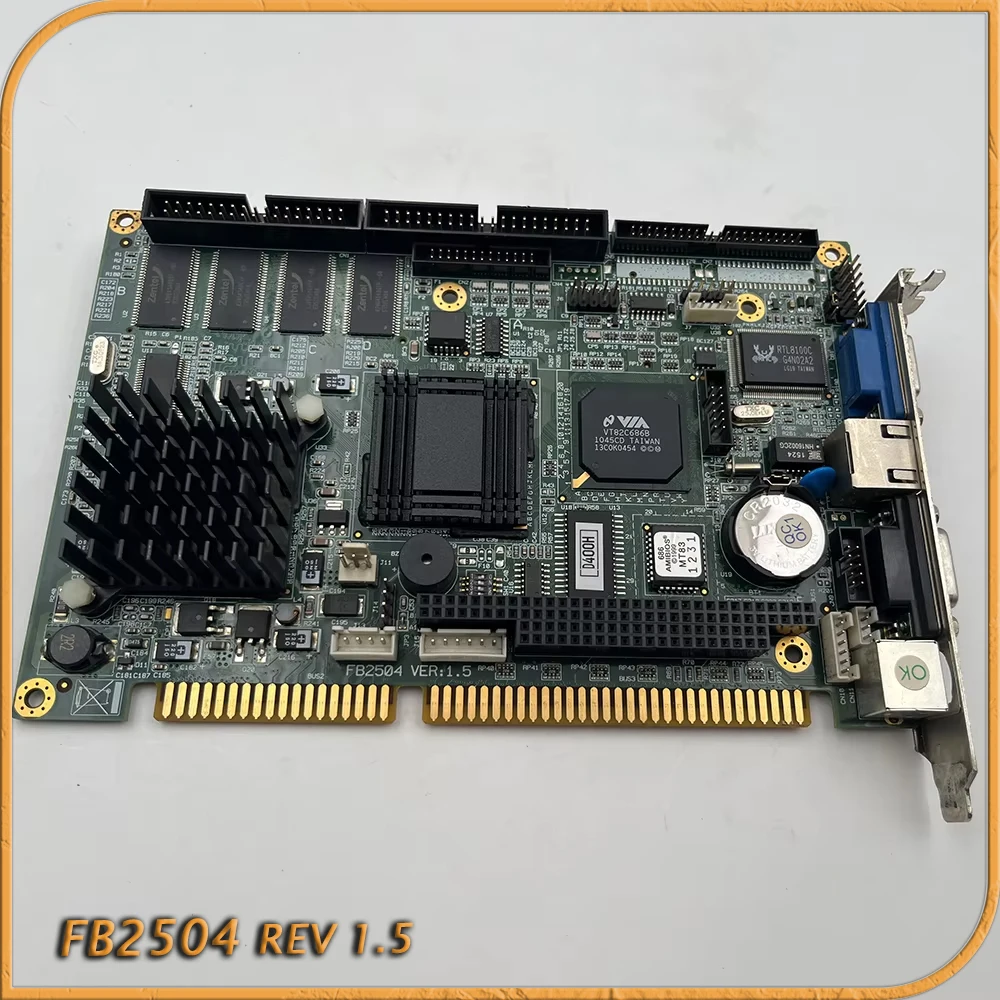 FB2501 REV 2.0  FB2504 REV 1.5 IPC ISA board 486 586 industrial Motherboard half size CPU card PICMG1.0 PC/104