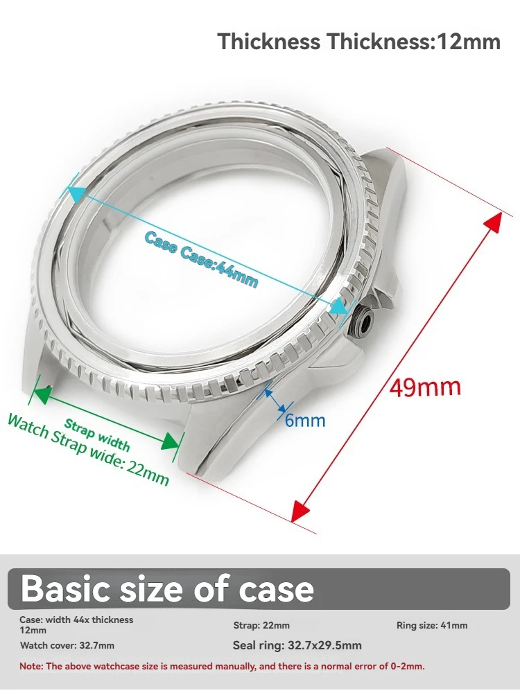 Watch Accessories MDV-106 Case for Swordfish Rear Cover Steel Strip Sapphire Mirror Glass Rubber Ring Seal Ring Accessories