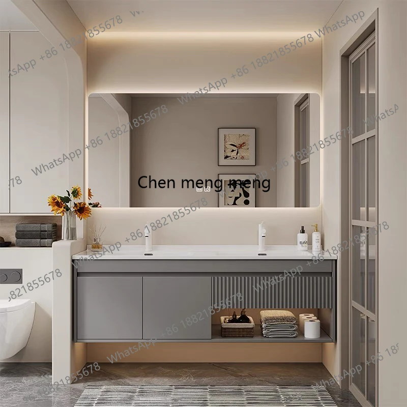 

Simple Modern Bathroom Cabinet Partitions Accessories Makeup Cupboard Display Magazine Racks Salon Gabinete Home Furniture