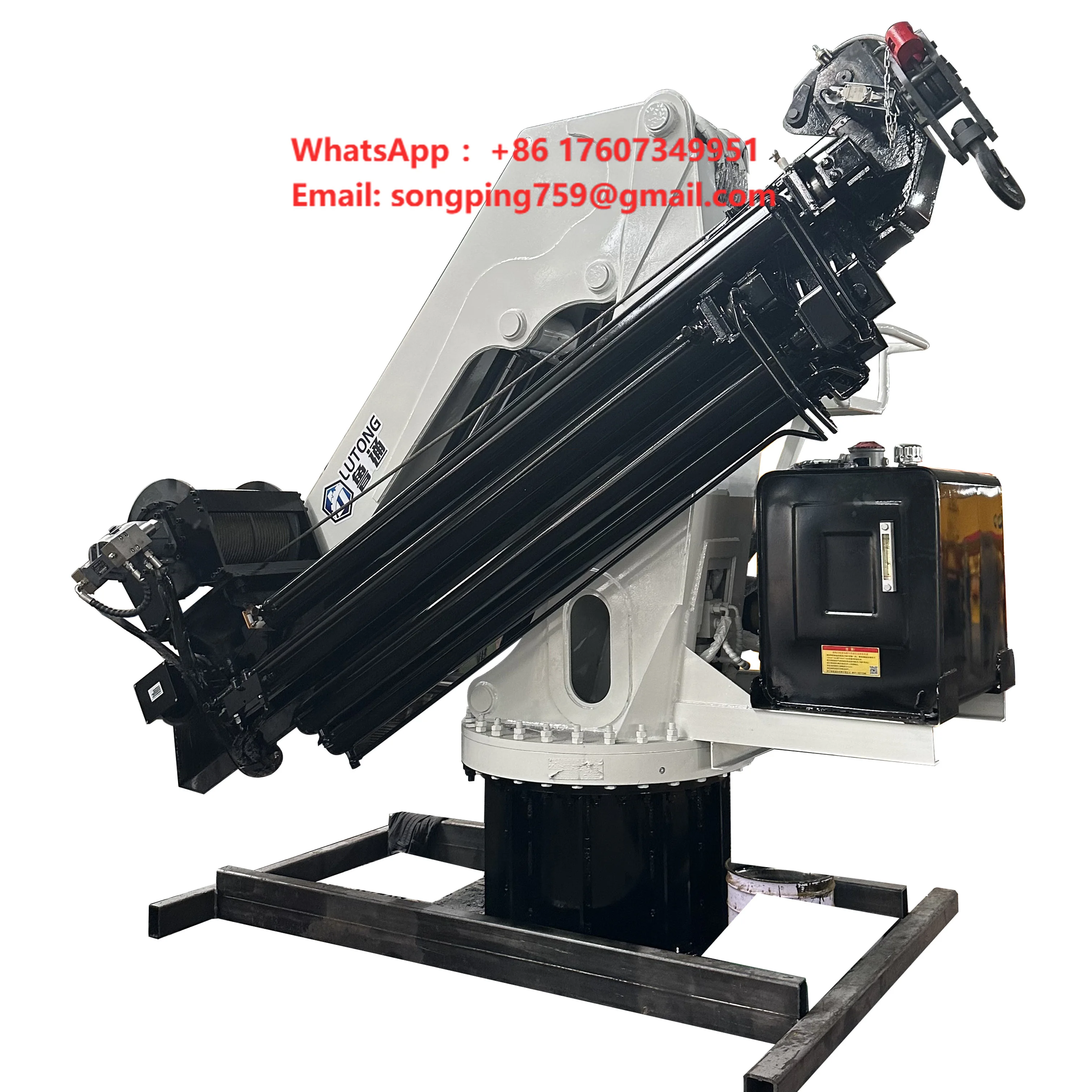 6.3T8T12T Hydraulic Marine Knuckle Boom Crane Marine Fixed Knuckle Boom Crane